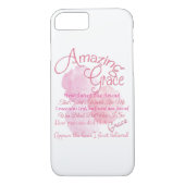 すばらしい優美の美しいピンクのバラのタイポグラフィ Case-Mate iPhoneケース (裏面)