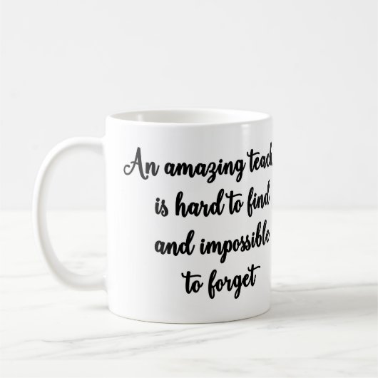 すばらしい先生のマグ コーヒーマグカップ (左)