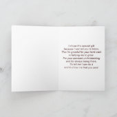 すばらしい先生へ サンキューカード (内部)