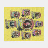 すばらしい動物作曲家のクラシック音楽 フリースブランケット (正面(横))