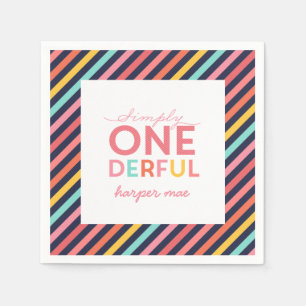 すばらしい単にONEDERFUL スタンダードカクテルナプキン