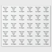 すばらしい博士がほしいと思って下さいCall My Daughter ラッピングペーパー (フラット)