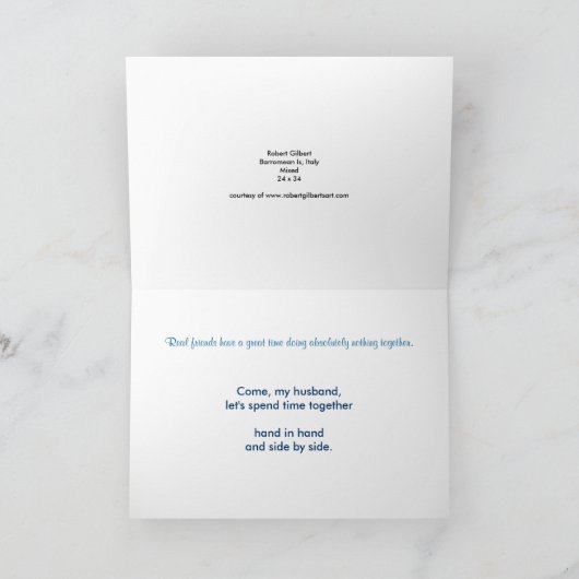 すばらしい友人 カード (内部)