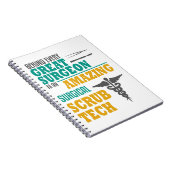 すばらしい外科は技術のおもしろいな外科医をごしごし洗います ノートブック (右側)