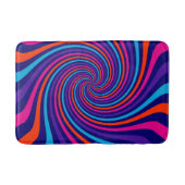 すばらしい多彩の渦巻のデザインはこれをカスタマイズ バスマット (正面)