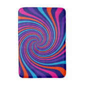 すばらしい多彩の渦巻のデザインはこれをカスタマイズ バスマット (正面縦)