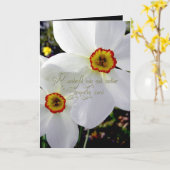 すばらしい女性および母悔やみや弔慰カード カード (黄色い花)