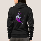 すばらしい女性のBella+キャンバスの全ジッパーのフード付きスウェットシャツ パーカ (裏面)