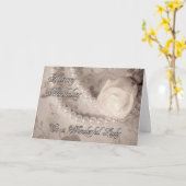 すばらしい女性へのバースデー・カード カード (黄色い花)