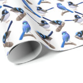 すばらしい妖精のミソサザイの鳥の包装紙 ラッピングペーパー (ロールコーナー)