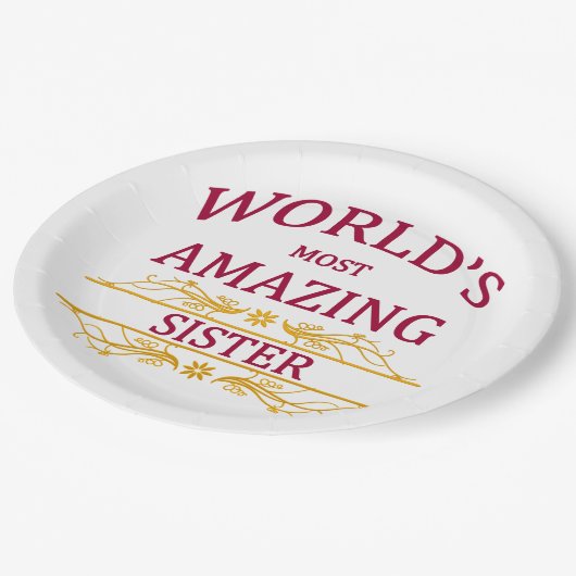 すばらしい姉妹 ペーパープレート (アングル)