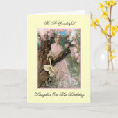 すばらしい娘のバースデー・カード カード (黄色い花)