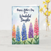 すばらしい娘の日カード カード (黄色い花)