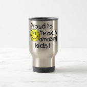 すばらしい子供を教えること誇りを持った トラベルマグ (中央)