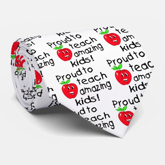 すばらしい子供(Apple)を教えること誇りを持った ネクタイ (ロール)