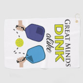 すばらしい心のDink同様なPickleball Microfiberのタオル ゴルフタオル (横)