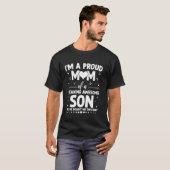すばらしい息子の自慢のママです マザーズ Tシャツ (正面フル)