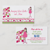 すばらしい愛キルトのカスタムな名刺 名刺 (正面/裏面)