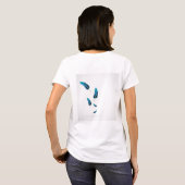 すばらしい愛情深い強い幸せな母の羽Tシャツ Tシャツ (裏面フル)