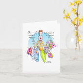 すばらしい手荷物カード カード (黄色い花)