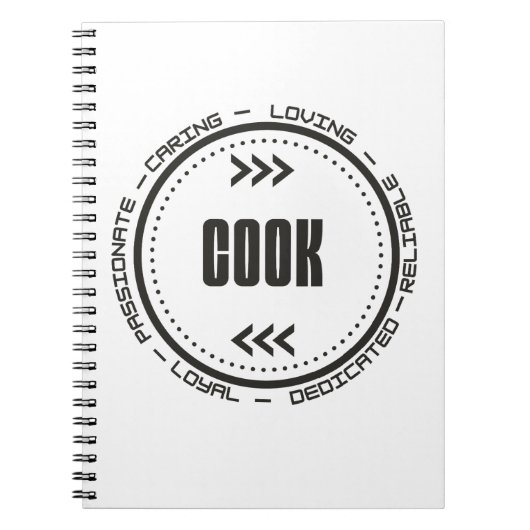 すばらしい料理人 ノートブック (正面)