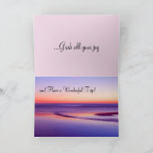 すばらしい旅行の挨拶状を持って下さい カード (内部)