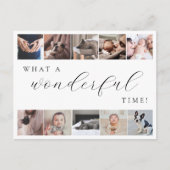 すばらしい時間 マルチフォト ミニマル 新生児 ポストカード (正面)