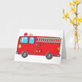 すばらしい普通消防車 カード (黄色い花)
