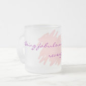 すばらしい最も最高のな復讐です フロストグラスマグカップ (正面左)