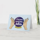 すばらしい未来の卒業のお祝いを予知して下さい カード (正面)