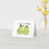 すばらしい梨 カード (黄色い花)