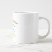 すばらしい水泳インストラクターの顔 ジャンボコーヒーマグカップ (右)