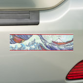 すばらしい波のステッカー バンパーステッカー (車上)