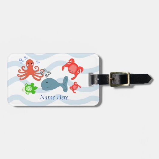 すばらしい海の生き物 ラゲッジタグ (正面横)