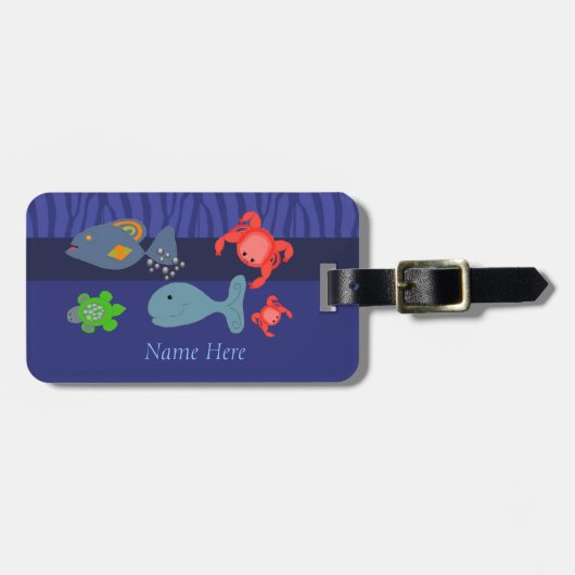 すばらしい海の生き物 ラゲッジタグ (正面横)