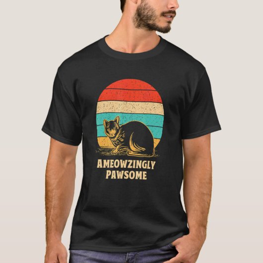 すばらしい猫ママの引用 猫 Tシャツ (正面)