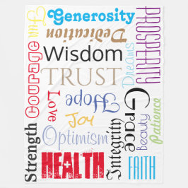 すばらしい生命はベビーブランケットにカスタムなフリースを望みます フリースブランケット