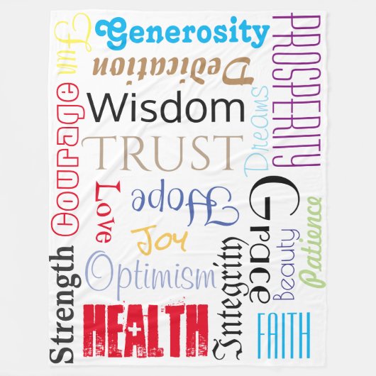 すばらしい生命はベビーブランケットにカスタムなフリースを望みます フリースブランケット (正面)