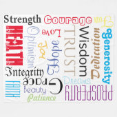 すばらしい生命はベビーブランケットにカスタムなフリースを望みます フリースブランケット (正面(横))