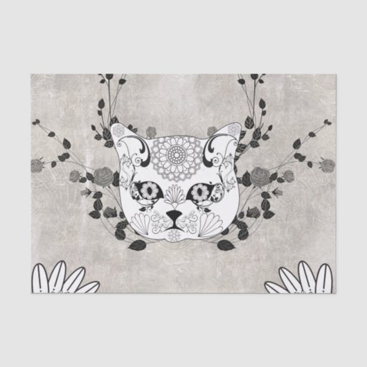 すばらしい砂糖猫のスカル 薄葉紙 (正面)