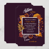 すばらしい秋の招待状 招待状 (正面/裏面)