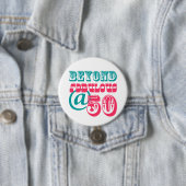 すばらしい第50誕生日ボタンを越えて 缶バッジ (インサイチュ)