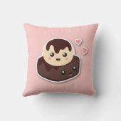 すばらしい組のバニラアイスクリームおよびブラウニー クッション (裏面)