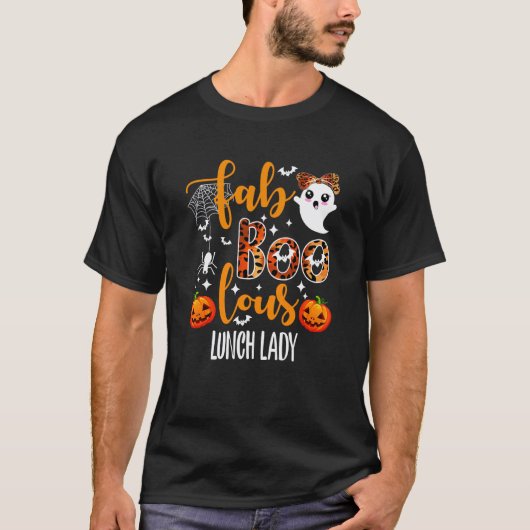 すばらしい給食のおばさん先生のハロウィン Tシャツ (正面)