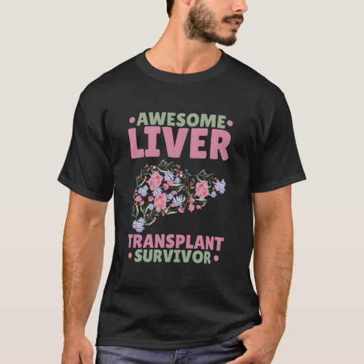 すばらしい肝臓移植の生き残り Tシャツ (正面)