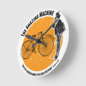 すばらしい自転車 ラウンド壁時計 (傾斜)