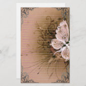 すばらしい蝶ピクセル芸術 便箋 (正面/裏面)