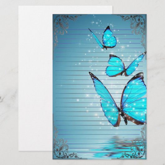 すばらしい蝶 便箋 (正面/裏面)