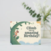 すばらしい誕生日のメッセージに飛び込もう ポストカード (スタンド正面)