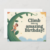 すばらしい誕生日のメッセージに飛び込もう ポストカード (正面/裏面)